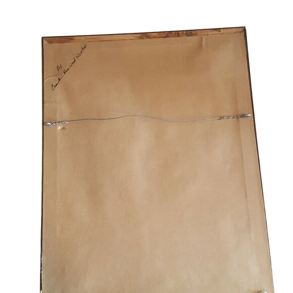 Hummel Vintage Crewel Embroidery Wall Art Framed 10x14 Lot of 2 Finished - Picture 8 of 12